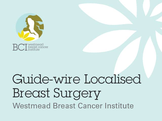 guide wire localised breast surgery