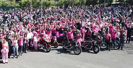 bci 17th anniversary sydney pink ribbon motorcycle ride