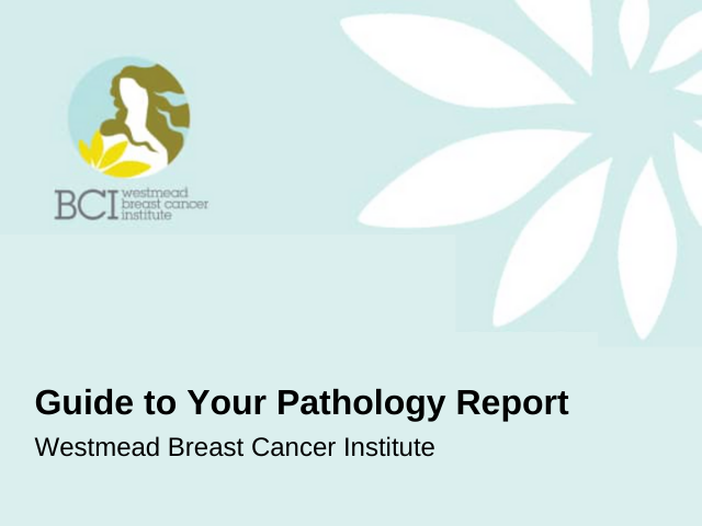 a guide to your breast cancer pathology report