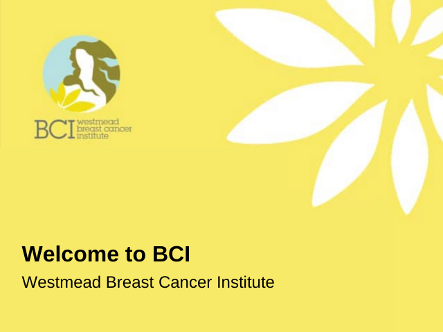 welcome to westmead breast cancer institute